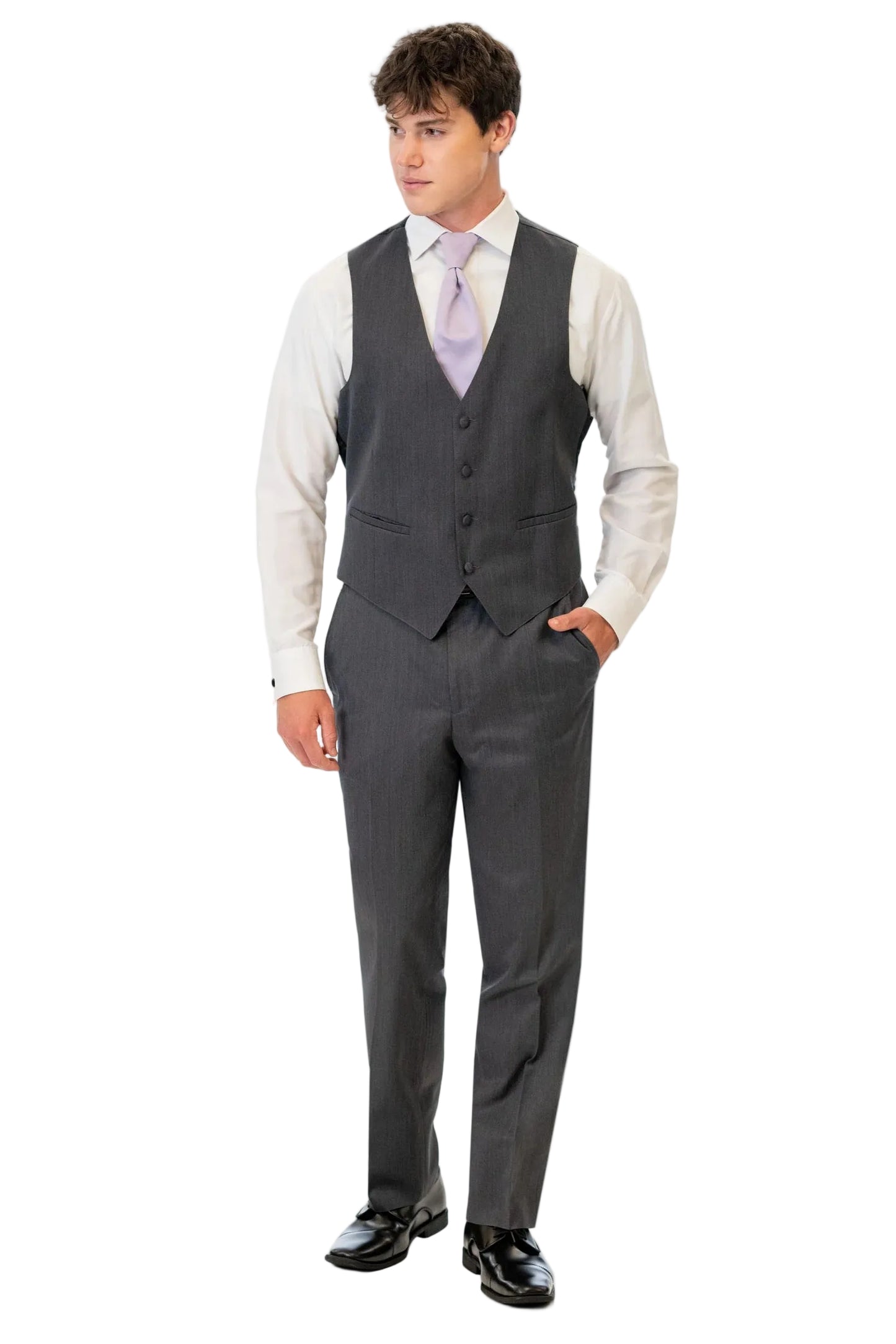 Steel Grey Sterling Suit Vest by Michael Kors