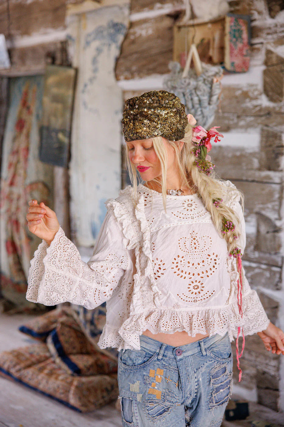 Hermione Eyelet Blouse