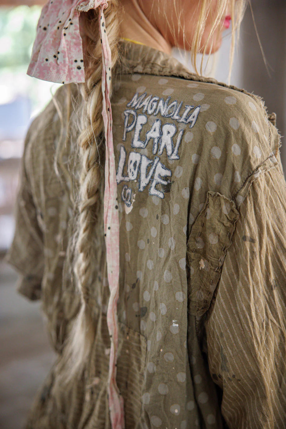 Patchwork Polk Smock