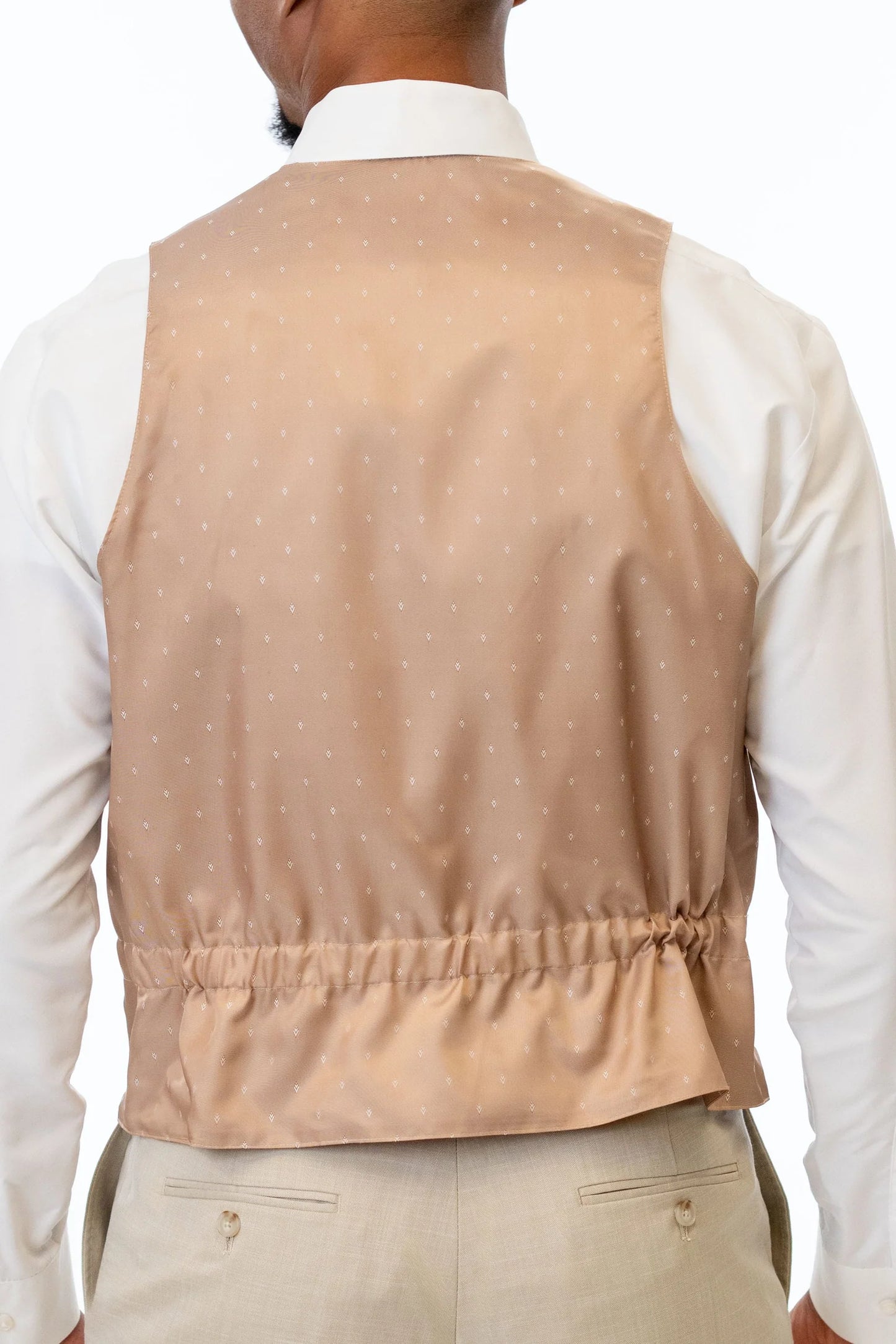 Tan Stretch Fullback Vest by Couture 1910