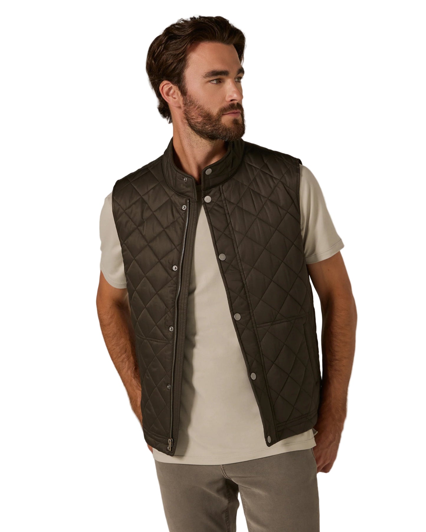 Crest Quilted Vest