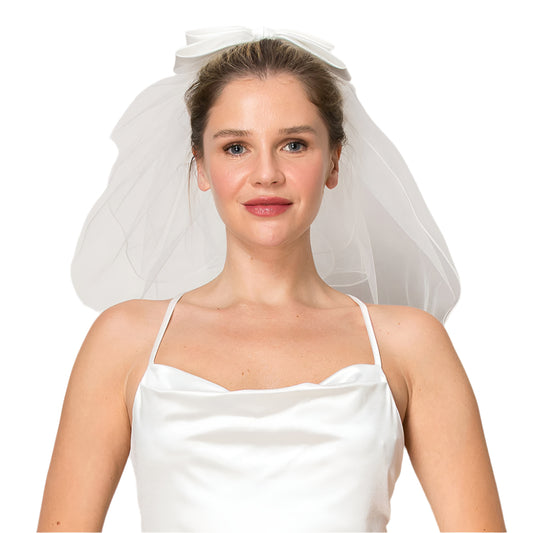 Veil 2 Tiers Short with Bow