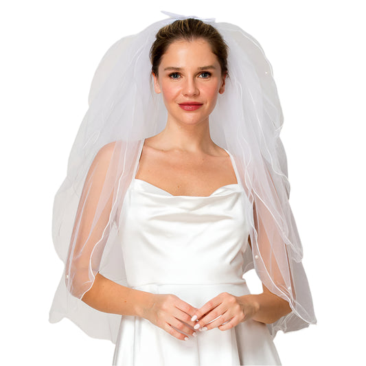 Veil 4 Tiers Retro with Bow