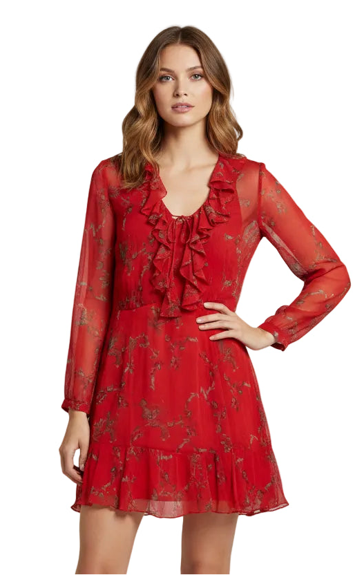 Printed Mini Dress