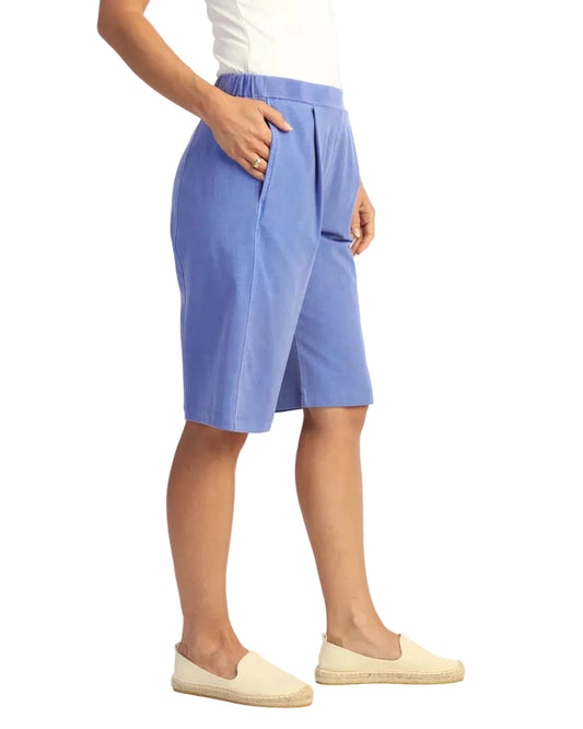 Cotton Spandex Shorts with Pockets