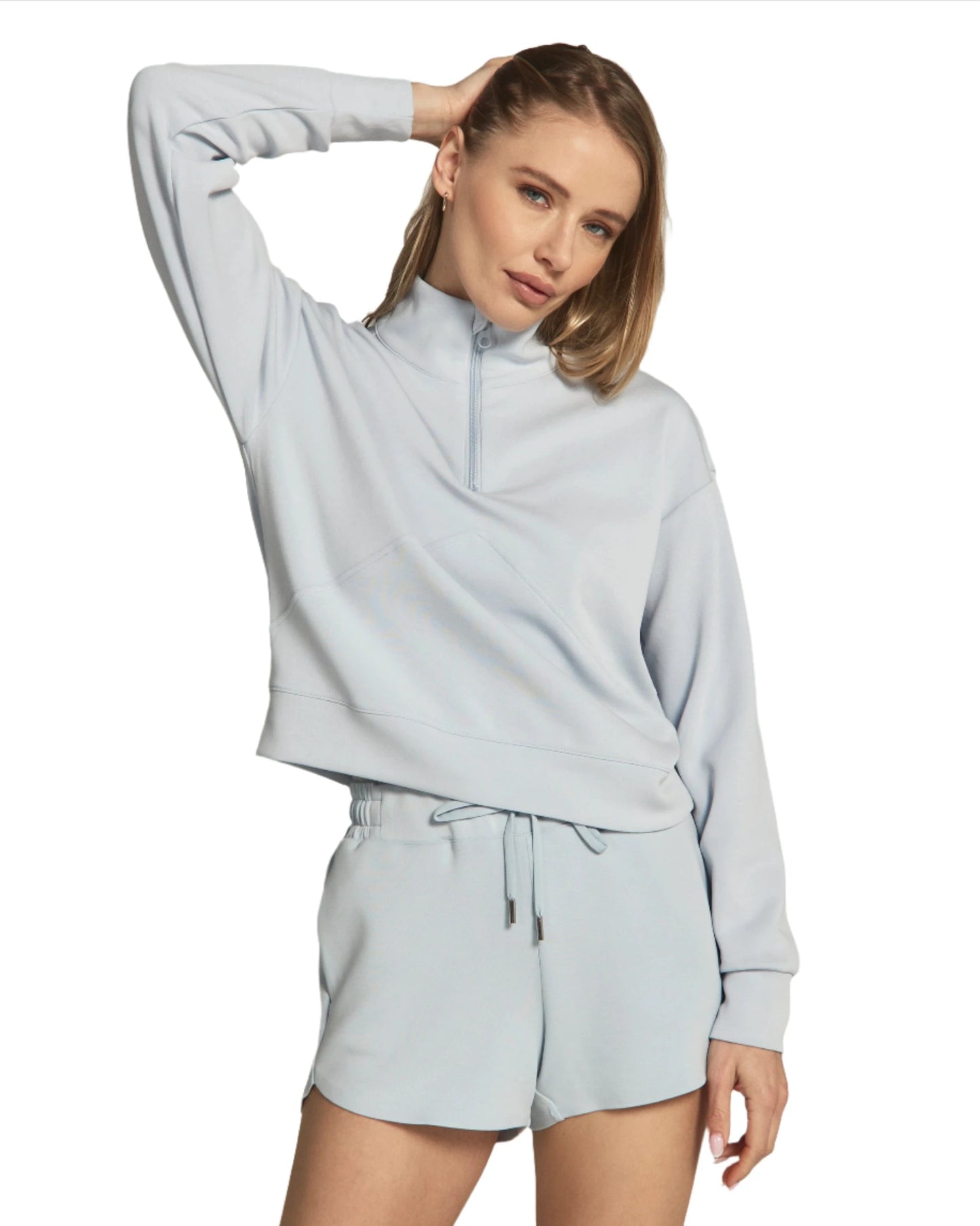 REV Crop Quarter-Zip Pullover