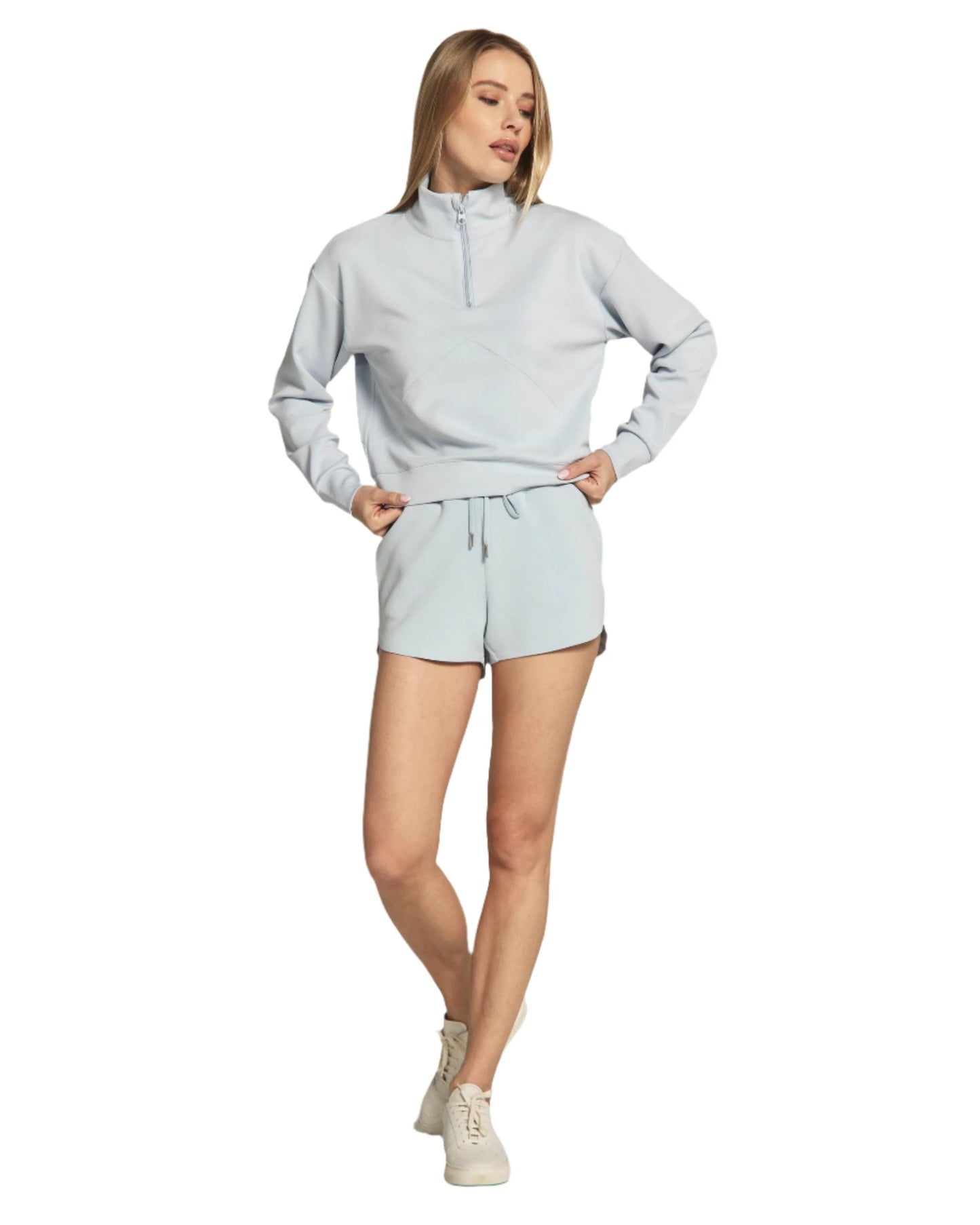 REV Crop Quarter-Zip Pullover