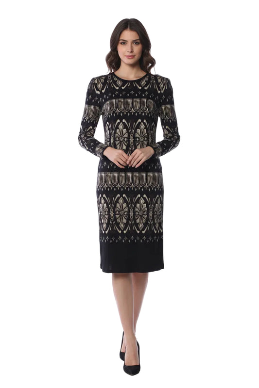 Knee Length Print Dress