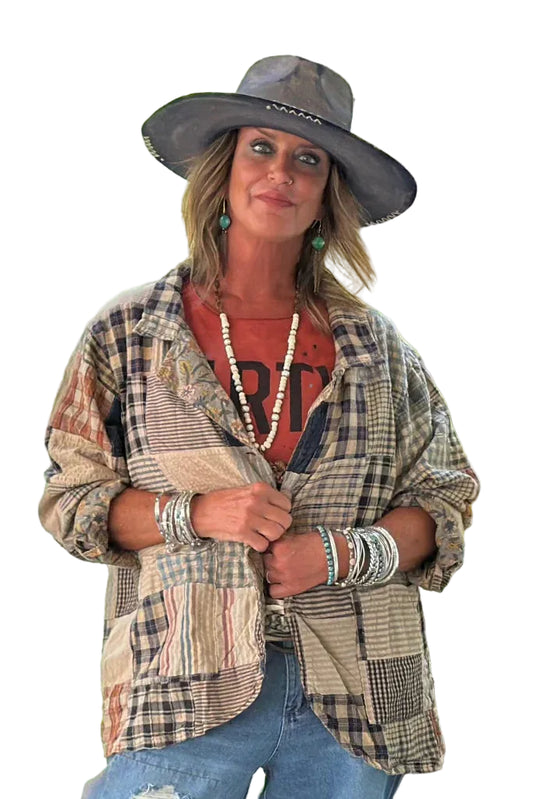 Midnight Walks Jacket - Plaid Patch