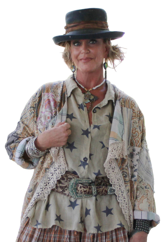 Starburst Top - Navy Star