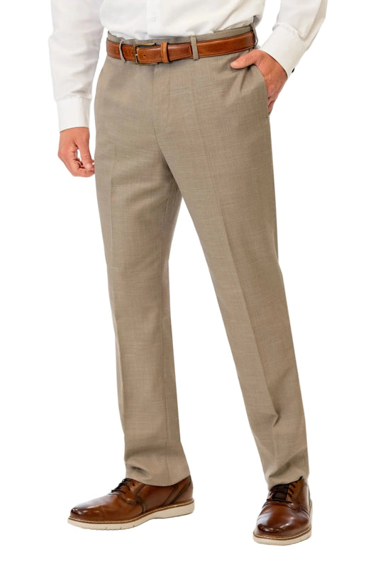 Wheat Stretch Slim Fit Suit Pants by Couture 1910