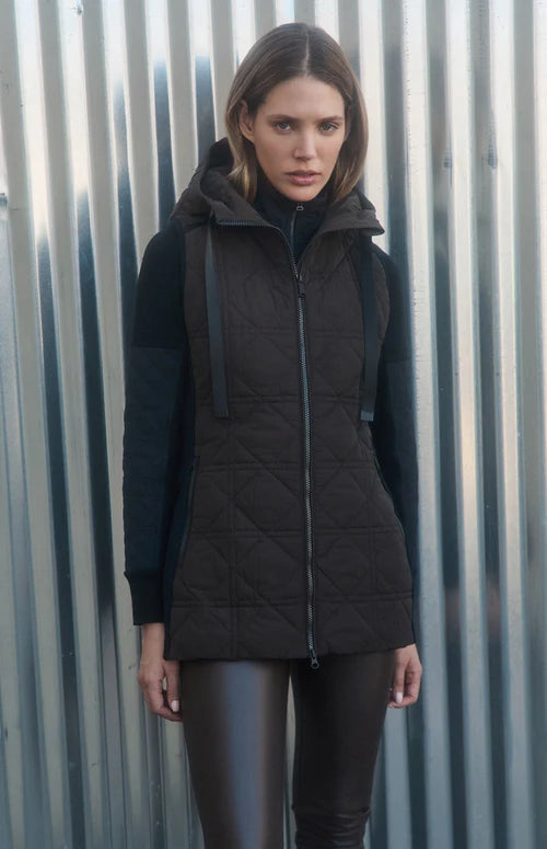 Sinclair Hooded Long Vest