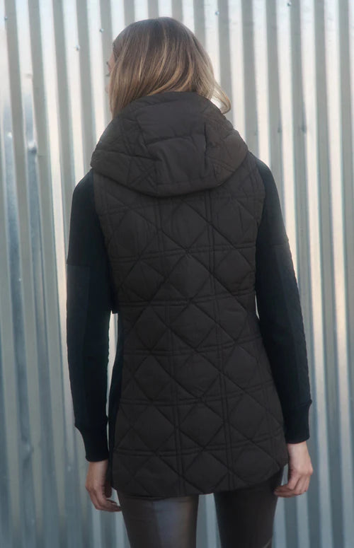 Sinclair Hooded Long Vest
