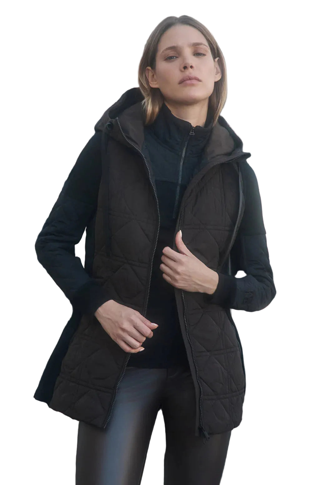 Sinclair Hooded Long Vest