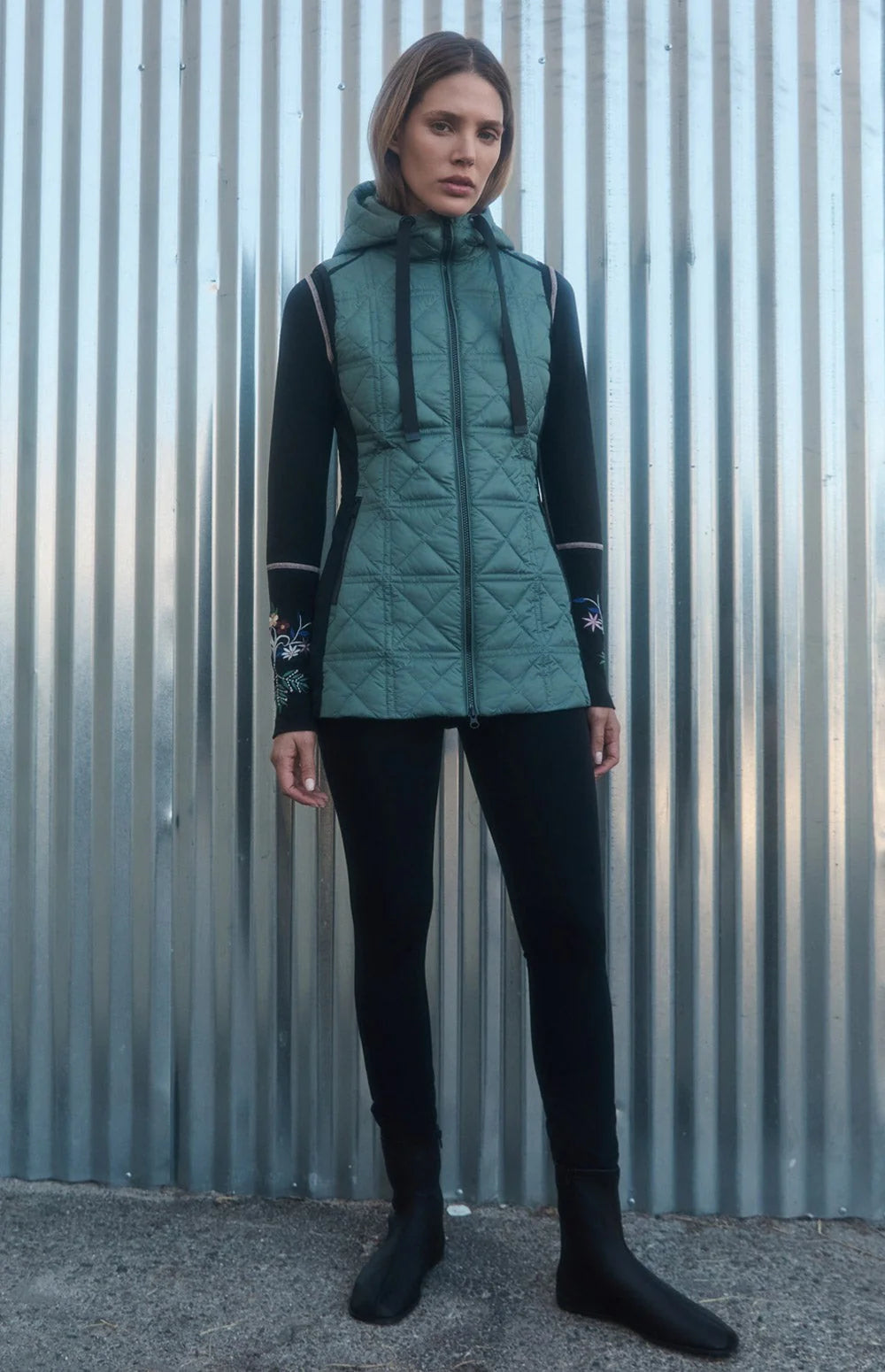 Sinclair Hooded Long Vest