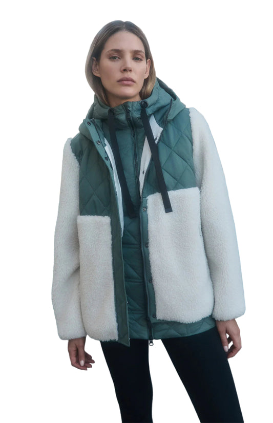 Tahoe Hooded Shearling Jacket