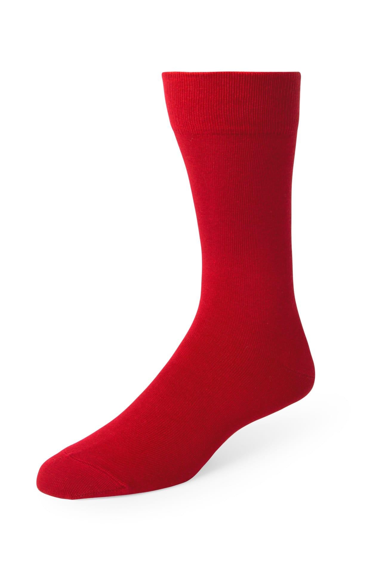 Socks Solid Ferrari Red