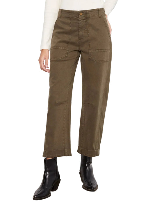 Twill Barrel Leg Pants