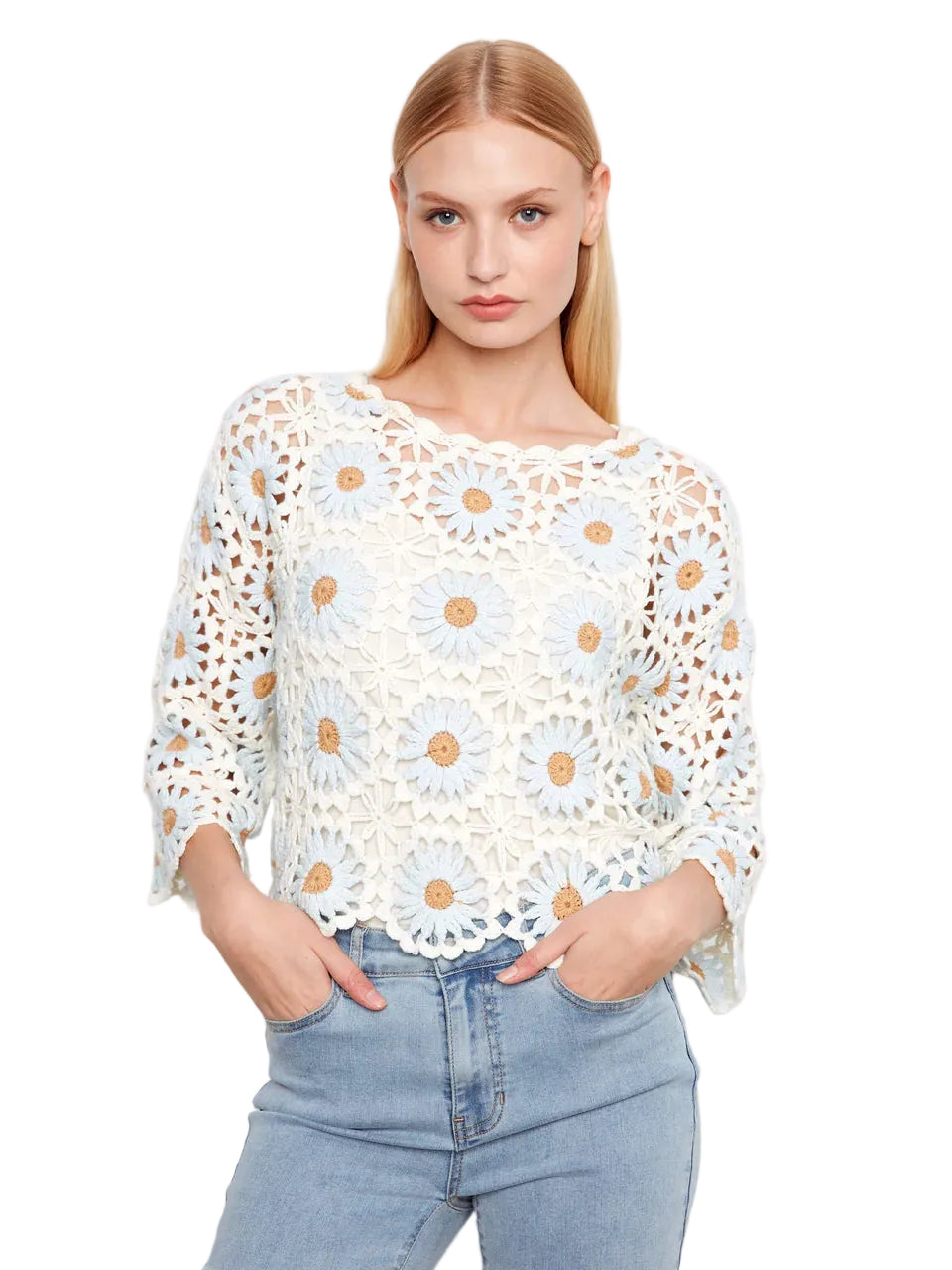 Flower Crochet Sweater