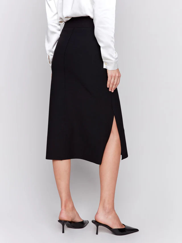 Gutsy Crepe Skirt with Front Patch Pocket