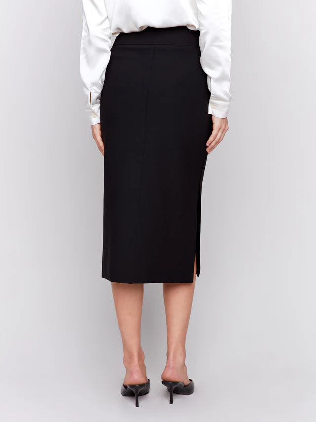 Gutsy Crepe Skirt with Front Patch Pocket