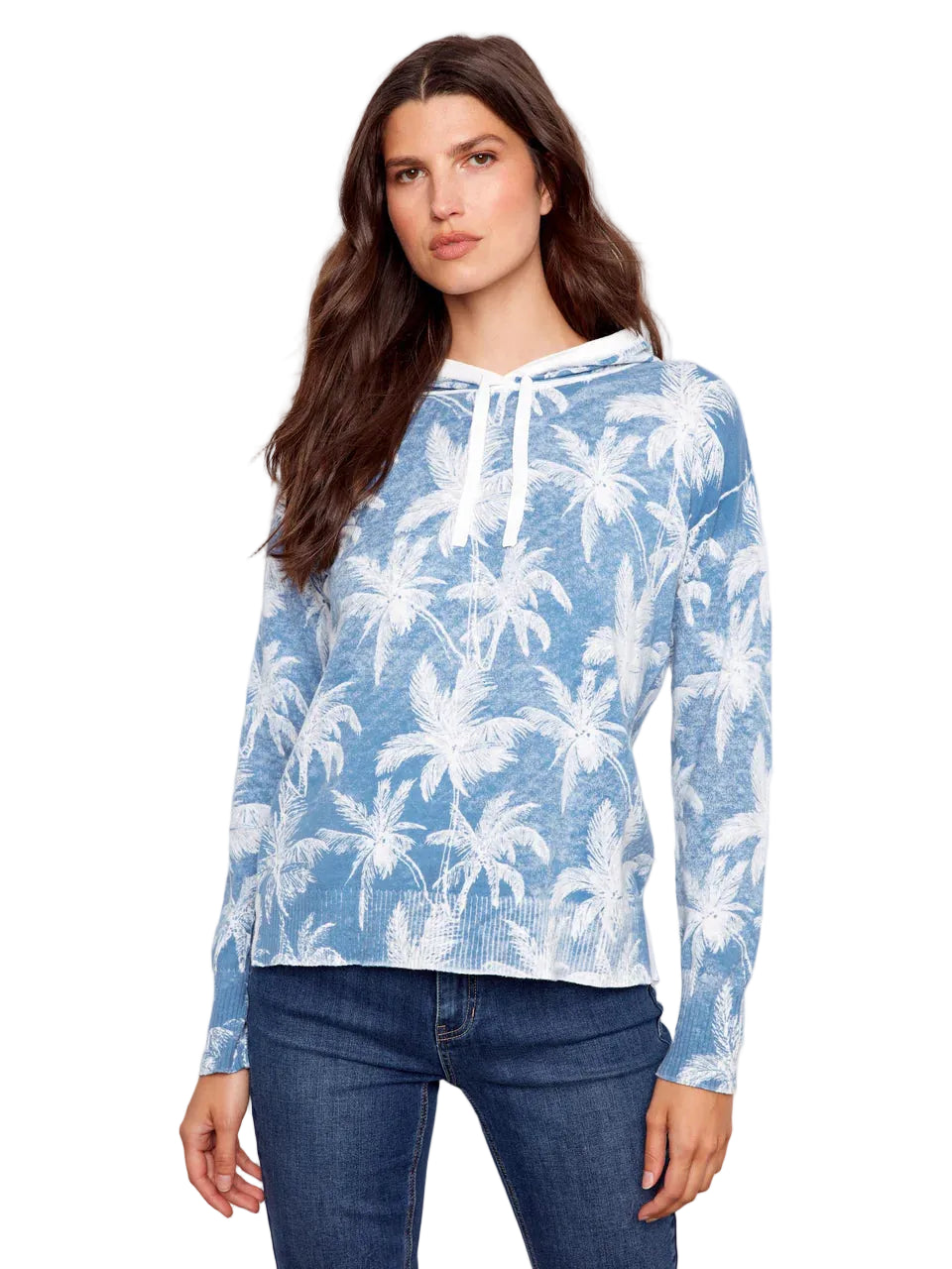 Reverse Print Hoodie Sweater