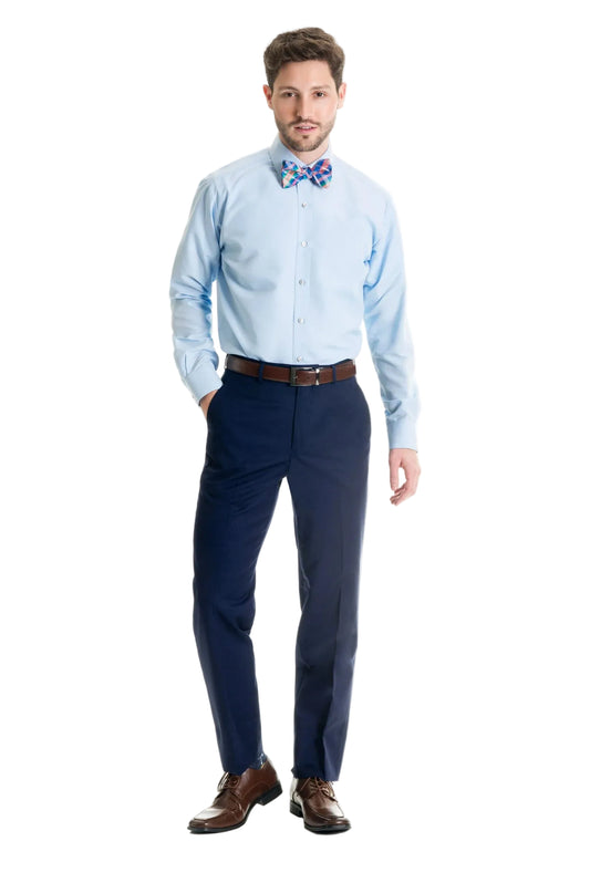 Dark Indigo Slim Fit Suit Pants - Super 120's By Jackson James