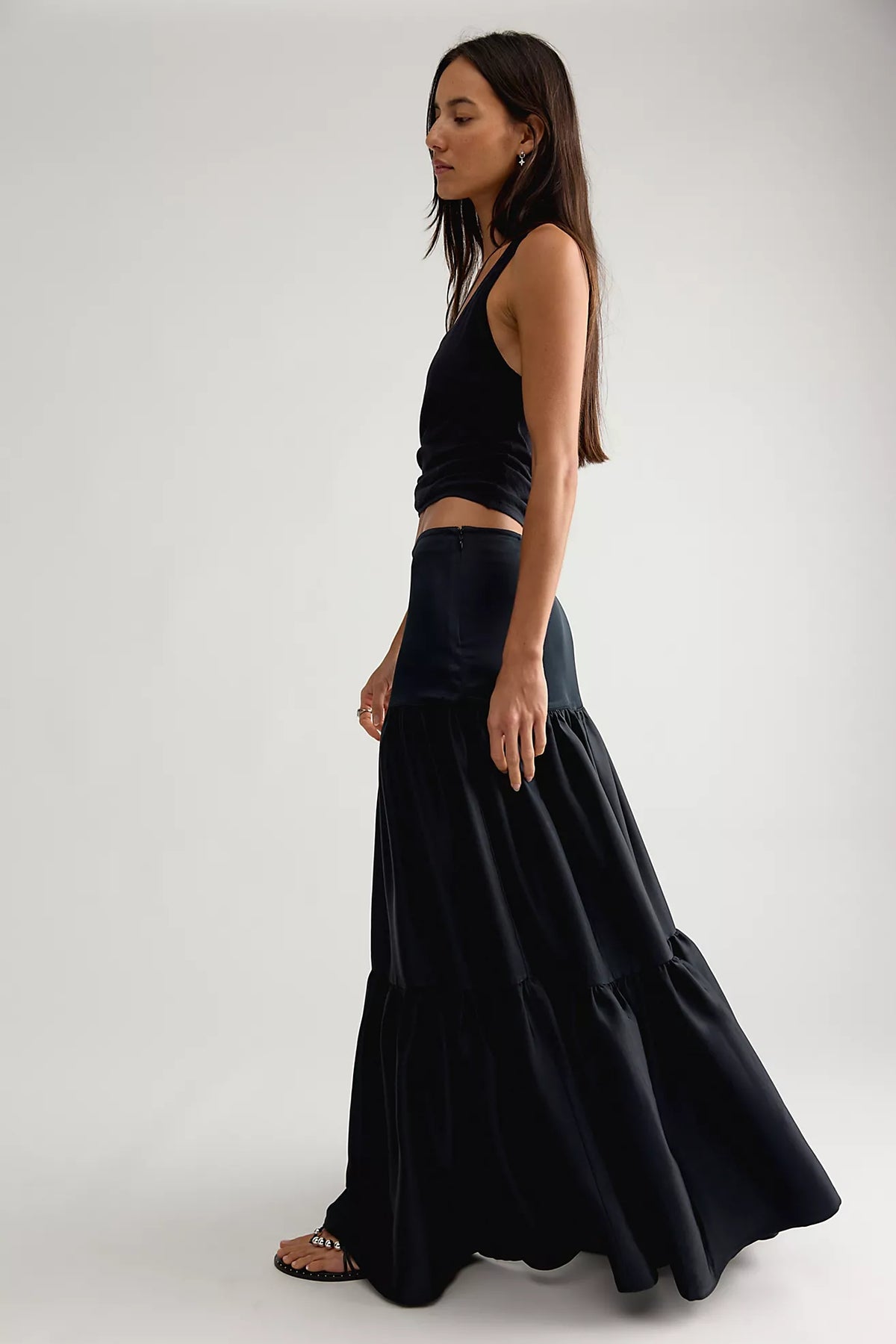 JULIETTE Satin Maxi Skirt