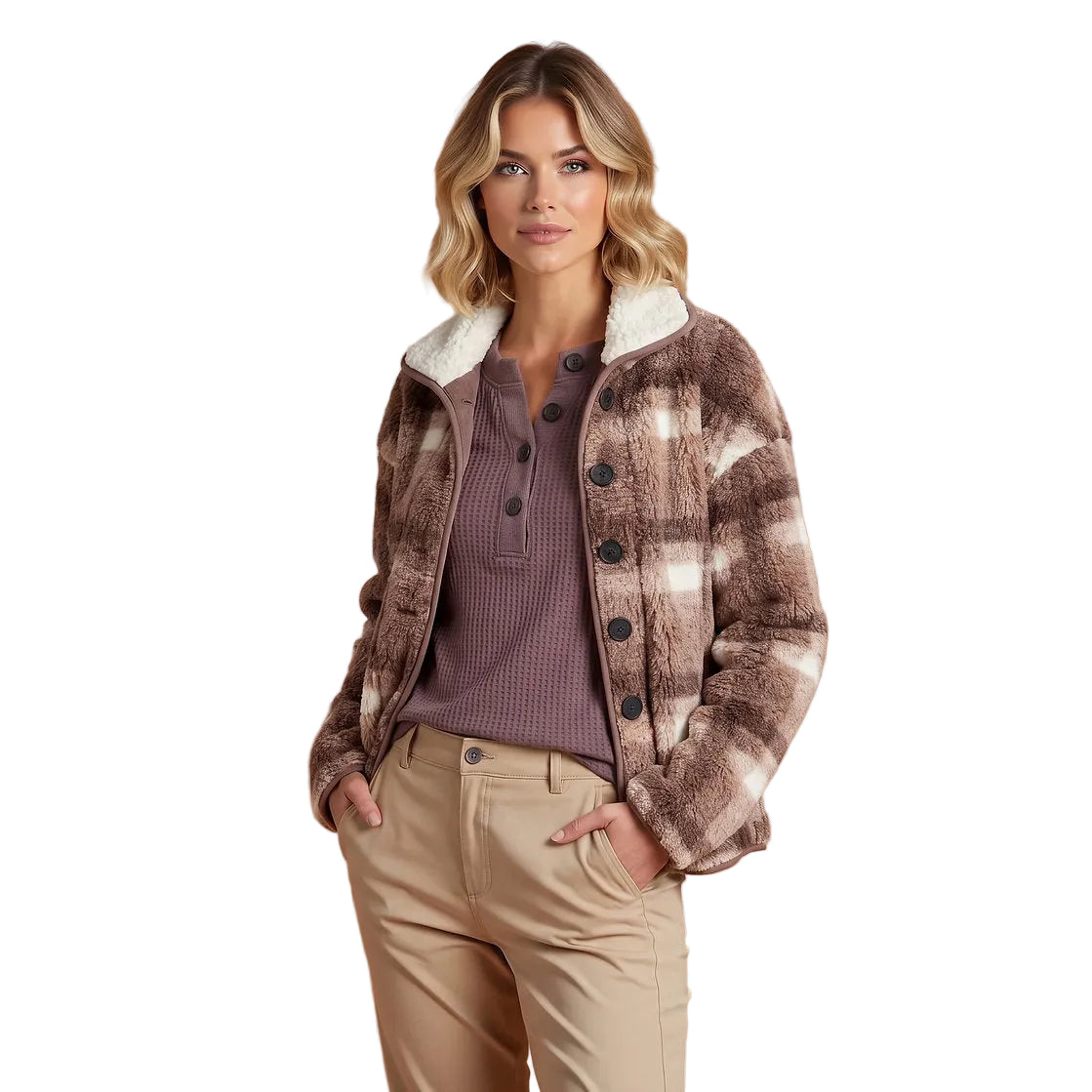 Santiel Sherpa Button Front Jacket