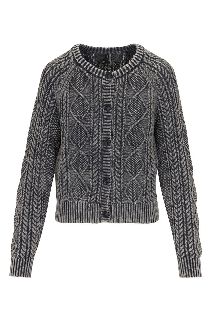 Newport Cable Knit Cardigan Sweater