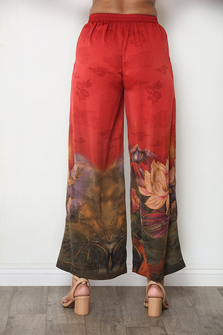 Print Wide Leg Pant