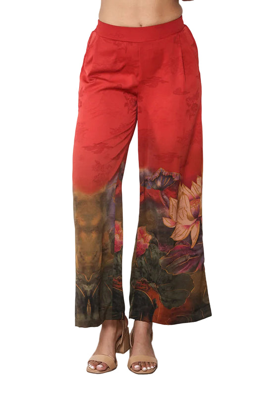 Print Wide Leg Pant