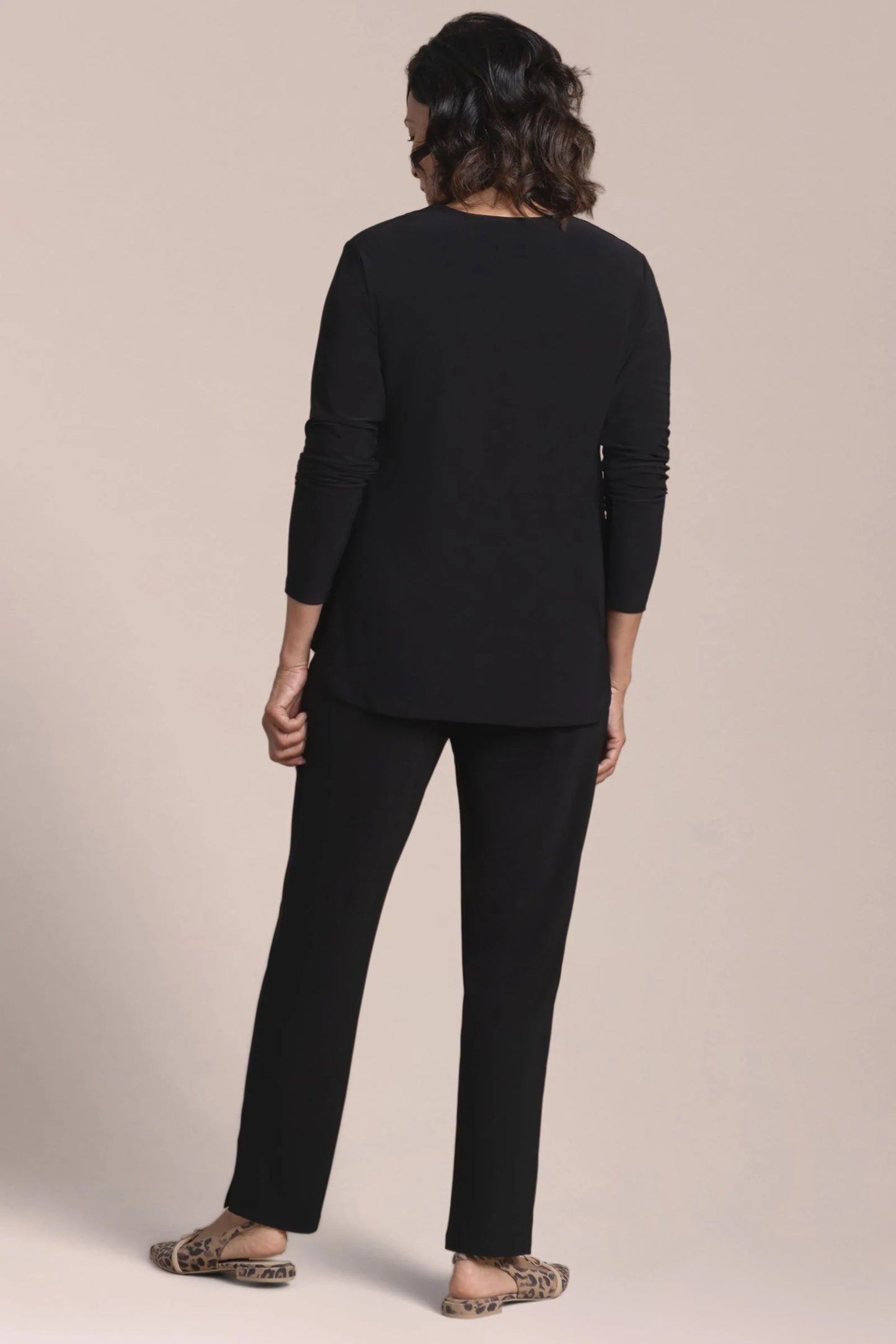 Go To Soft V-Neck Top, 3/4 Sleeve