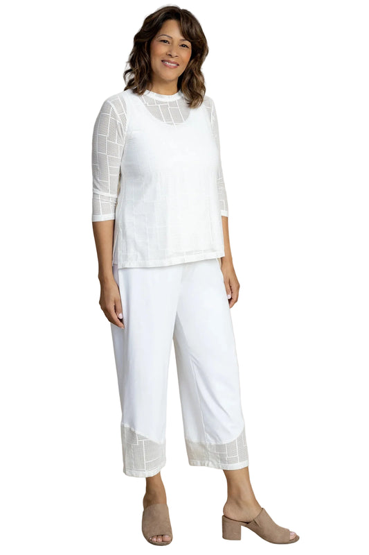 Honeycomb Mesh Everyday T, 3/4 Sleeve
