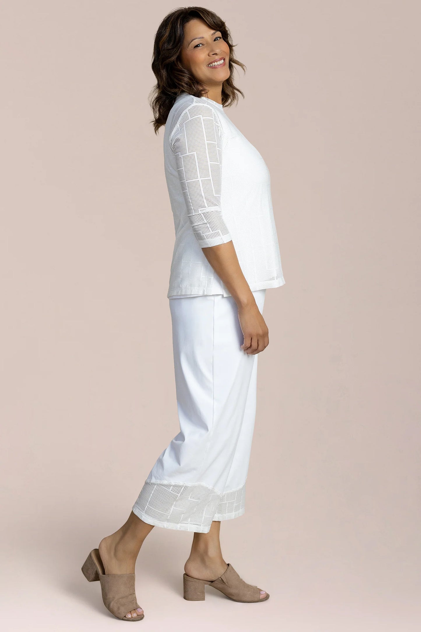 Honeycomb Mesh Everyday T, 3/4 Sleeve