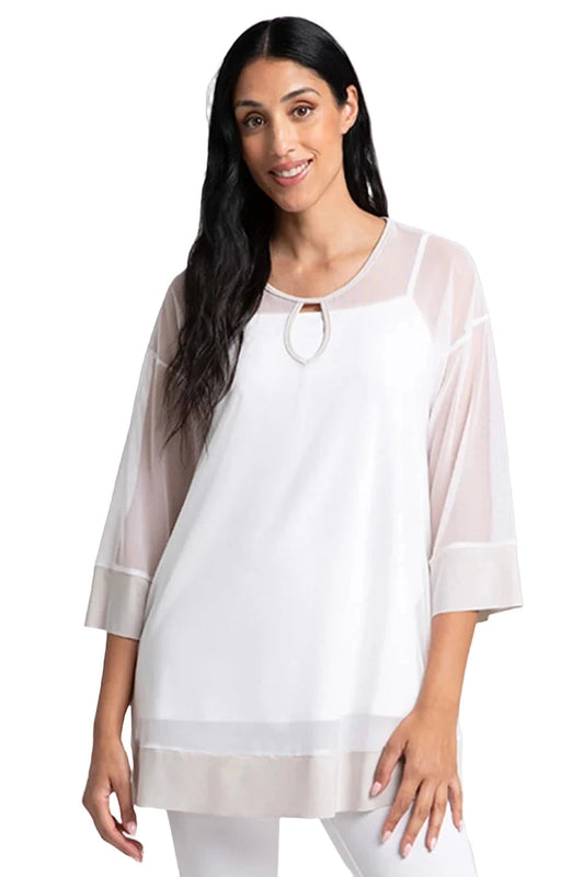 C - Mesh Keyhole Tunic