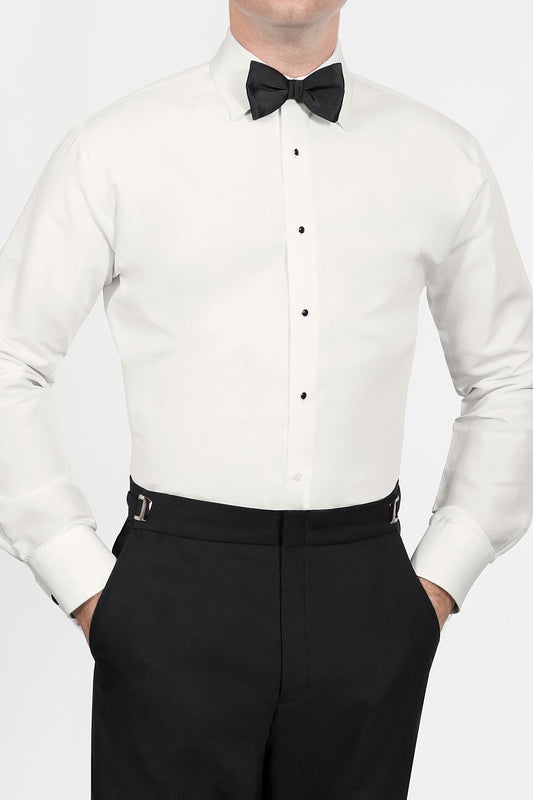 Microfiber Fitted Shirt Ivory