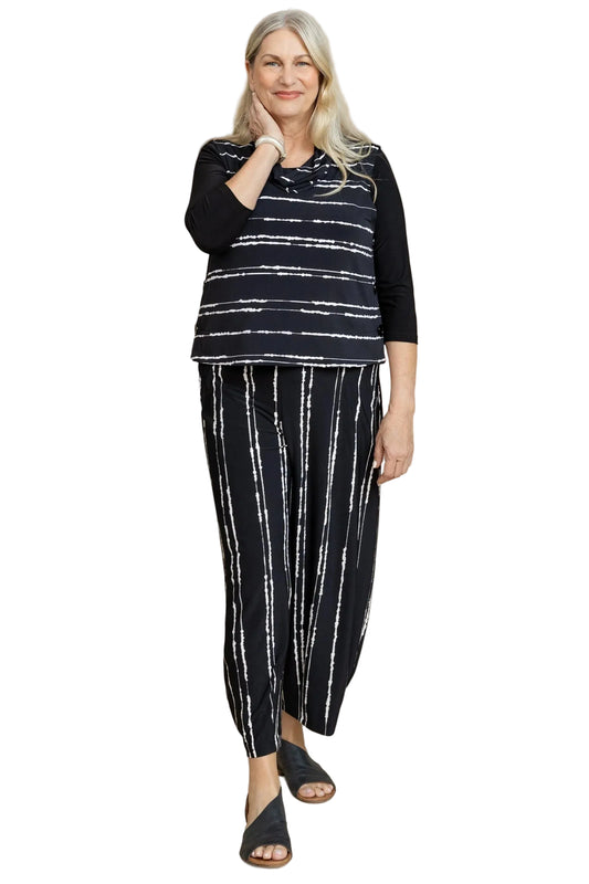 Narrow Lantern Pant Print