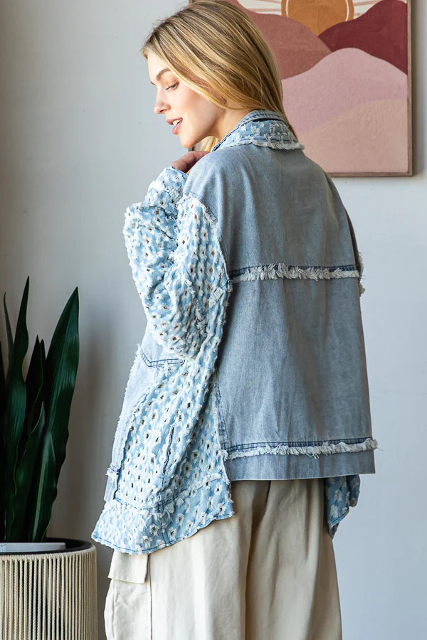 Washed Mix Denim Jacket