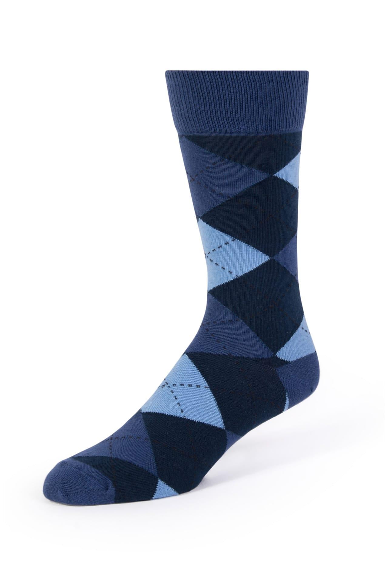 Socks Argyle  Navy