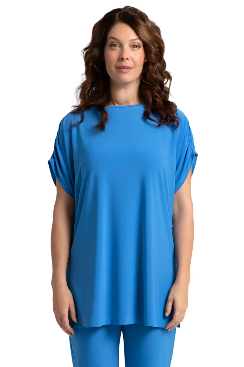 C - Revelry Tunic with Ruched Shoulder