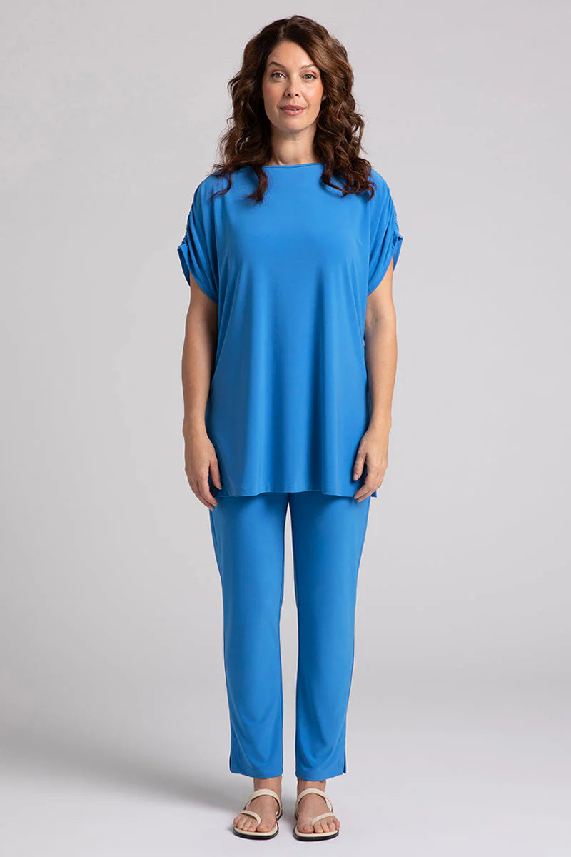 C - Revelry Tunic with Ruched Shoulder