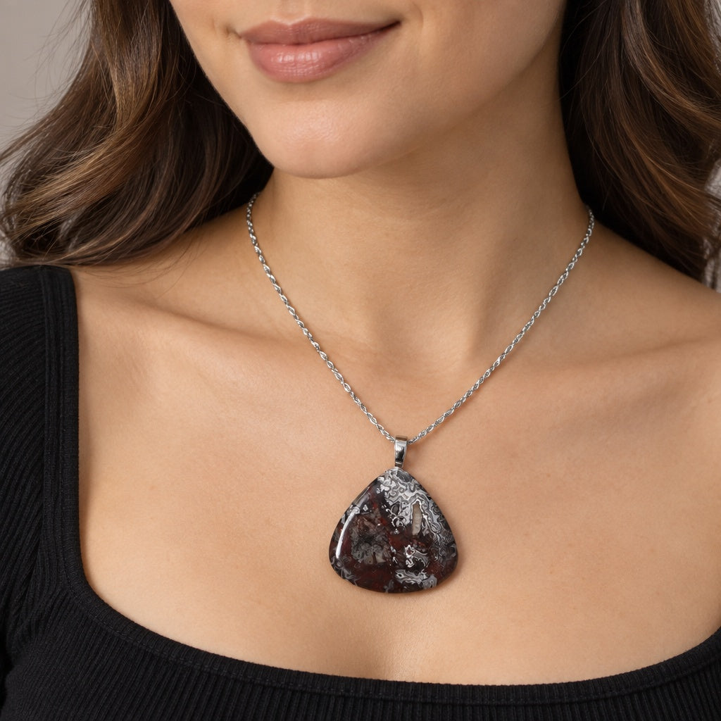 Necklace - Crazy Lace Agate