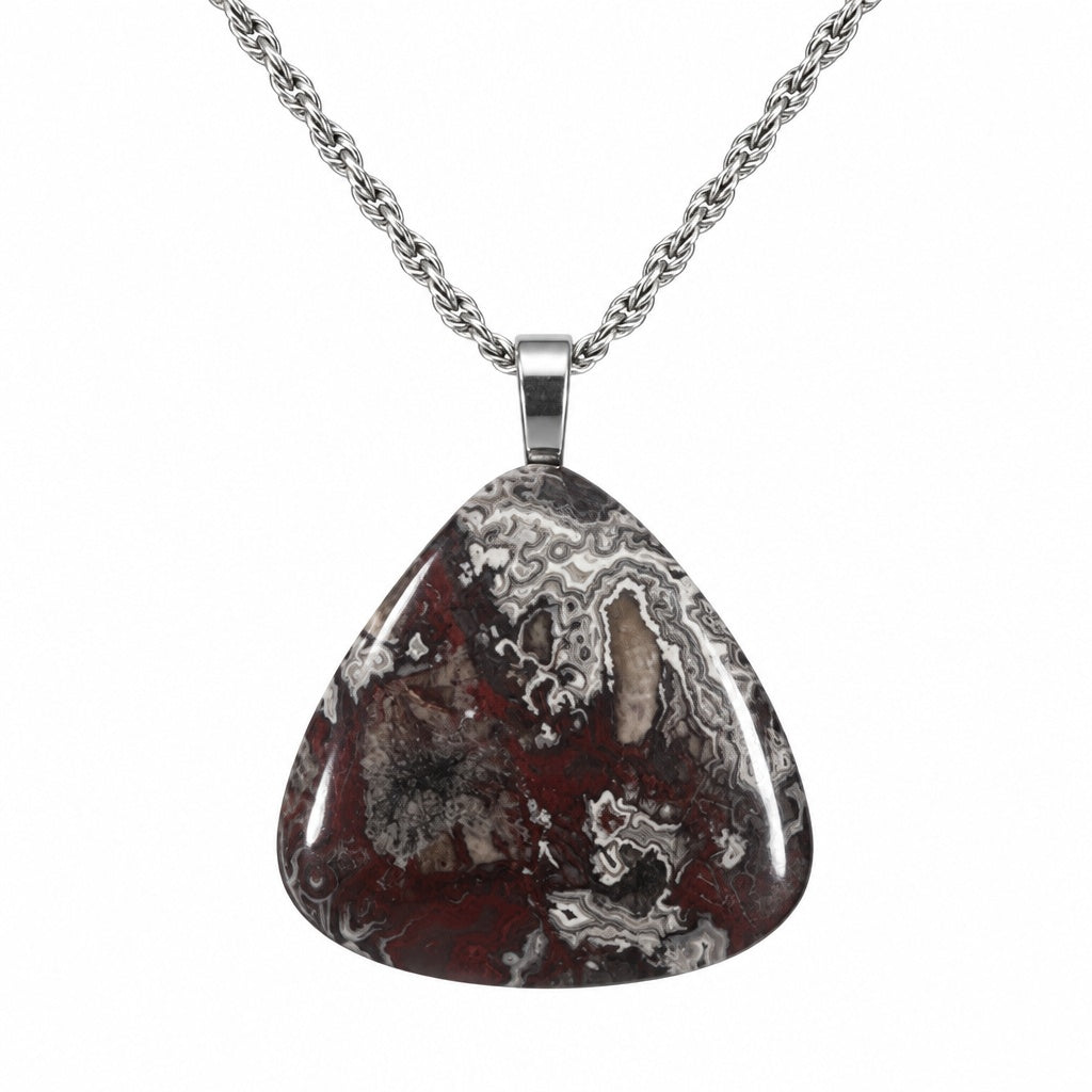 Necklace - Crazy Lace Agate