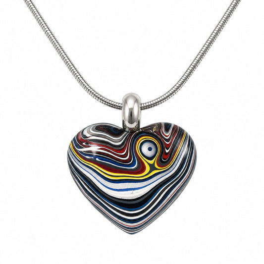 Necklace - Fordite Heart