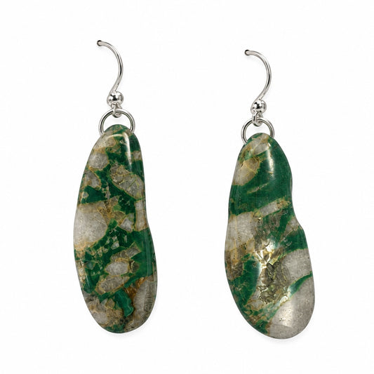 Earrings - Ribbon Turquoise