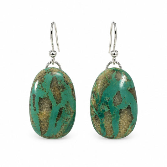 Earrings - Ribbon Turquoise