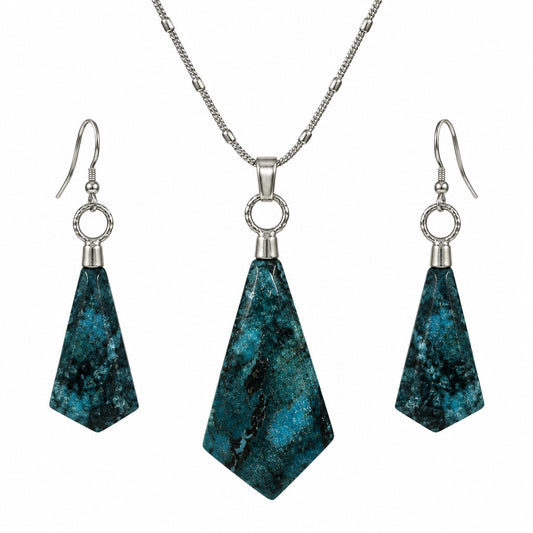 Necklace/Earrings Set - Ithica Peak Turquoise