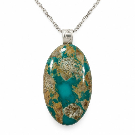 Necklace - Ribbon Turquoise