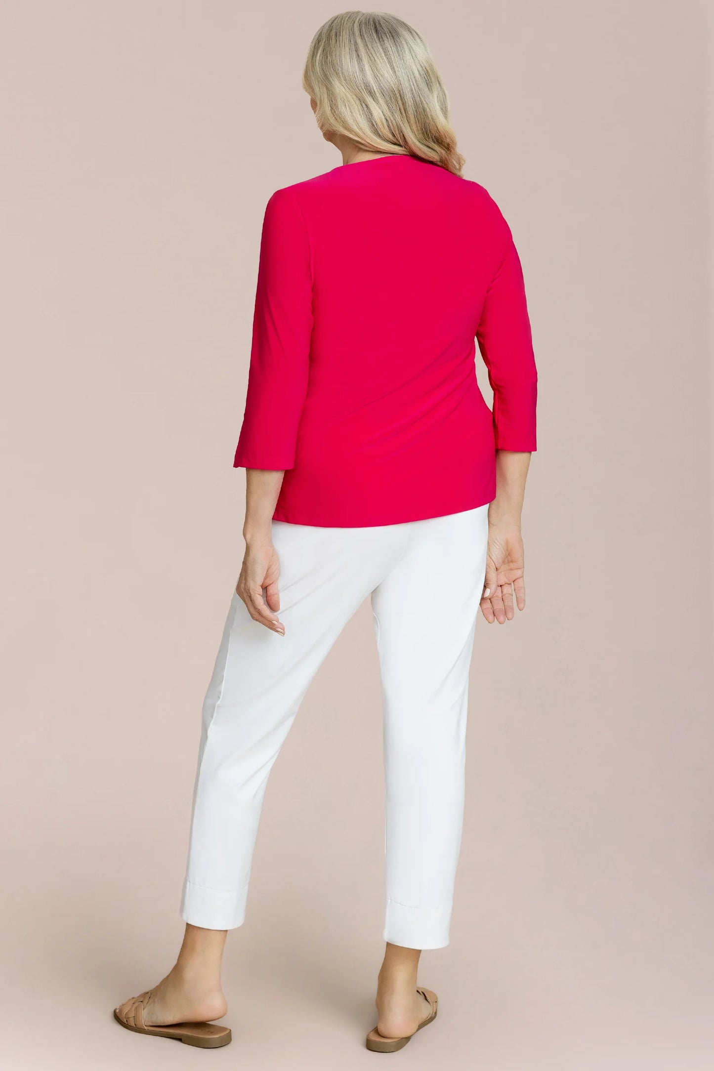 Suitable Split Sleeve Top, 3/4 Sleeve